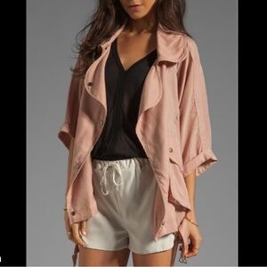Lovers + Friends Fun Times Jacket Natural Pink Beige Large J2